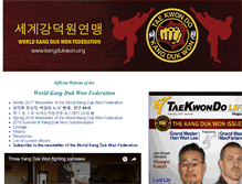 Tablet Screenshot of kangdukwon.org